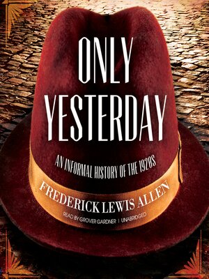 cover image of Only Yesterday